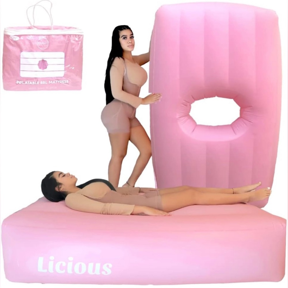 BBL Bed Mattress Inflatable with Hole for Sleeping After Butt Surgery Recovery